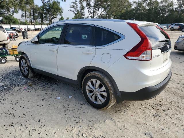 5J6RM3H7XDL026067 - 2013 HONDA CR-V EXL WHITE photo 2