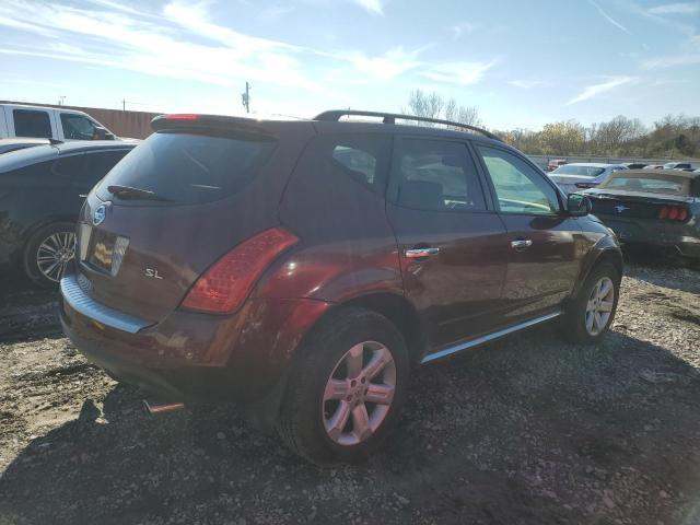 JN8AZ08T77W504937 - 2007 NISSAN MURANO SL BURGUNDY photo 3