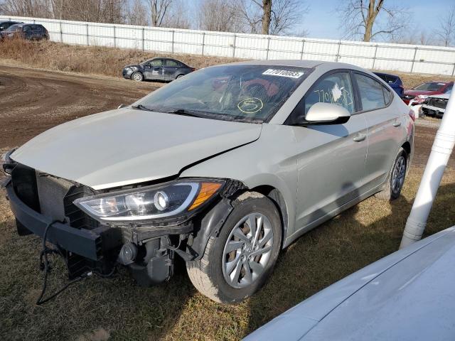 KMHD74LFXHU087619 - 2017 HYUNDAI ELANTRA SE BEIGE photo 1