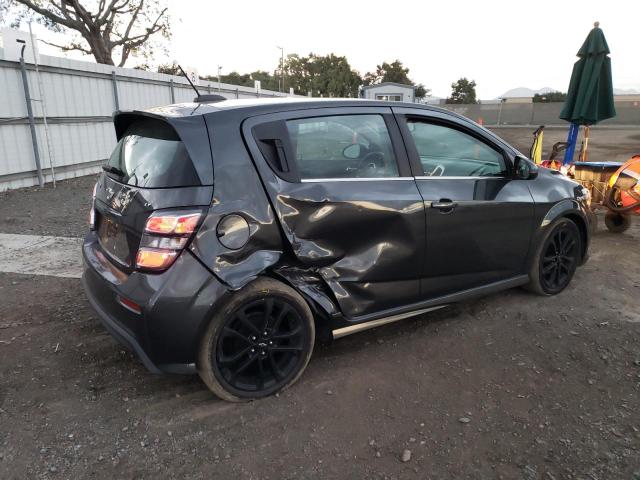 1G1JD6SB4J4122356 - 2018 CHEVROLET SONIC LT GRAY photo 3