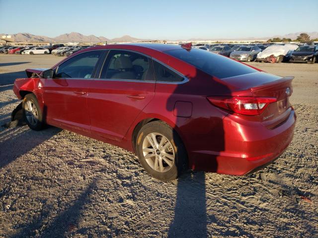 5NPE24AF0FH196611 - 2015 HYUNDAI SONATA SE RED photo 2