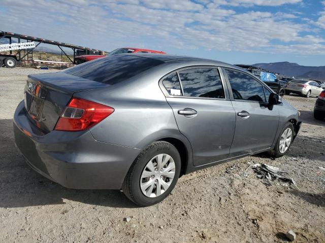 19XFB2F54CE376151 - 2012 HONDA CIVIC LX GRAY photo 3