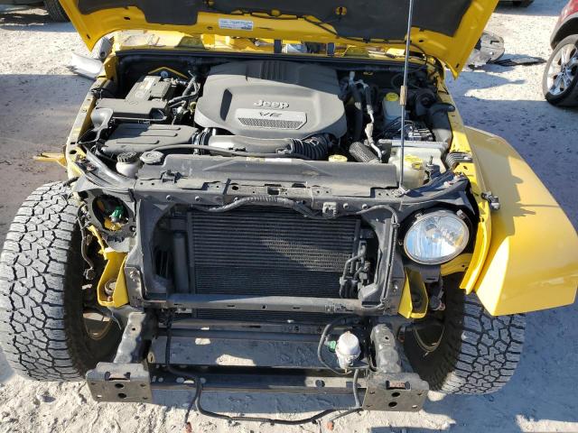 1C4AJWBG1FL736886 - 2015 JEEP WRANGLER SAHARA YELLOW photo 11