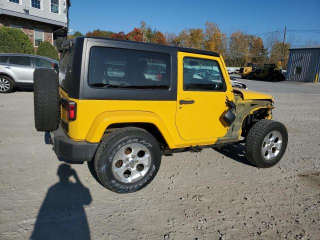 1C4AJWBG1FL736886 - 2015 JEEP WRANGLER SAHARA YELLOW photo 3