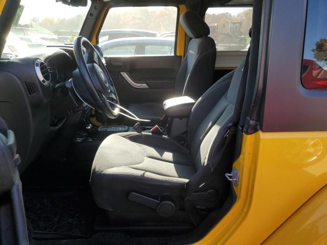 1C4AJWBG1FL736886 - 2015 JEEP WRANGLER SAHARA YELLOW photo 7
