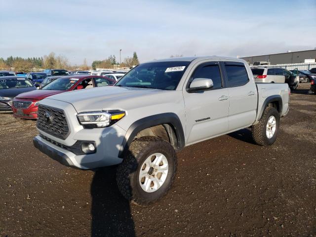 3TMCZ5AN2LM344926 - 2020 TOYOTA TACOMA DOUBLE CAB GRAY photo 1