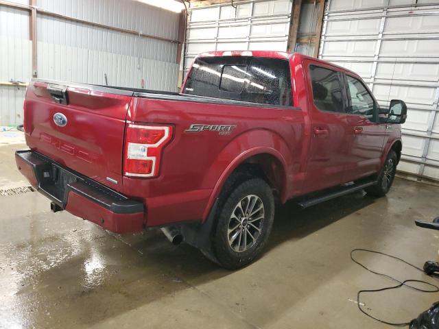 1FTEW1E44KFC43929 - 2019 FORD F150 SUPERCREW RED photo 3