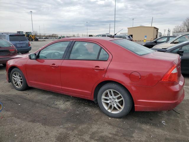 3FAHP0GA3AR255343 - 2010 FORD FUSION S RED photo 2