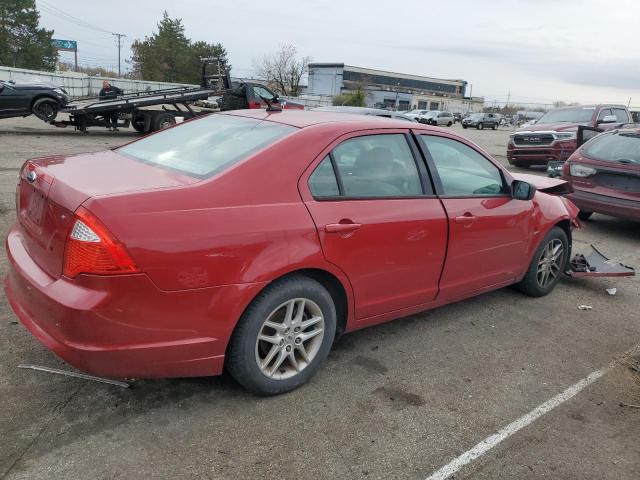 3FAHP0GA3AR255343 - 2010 FORD FUSION S RED photo 3