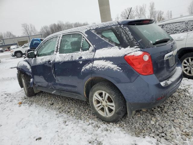 2GNALAEK5E6122452 - 2014 CHEVROLET EQUINOX LS BLUE photo 2