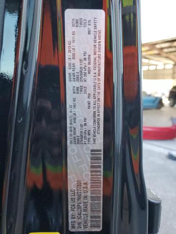 1C4JJXP61NW277801 - 2022 JEEP WRANGLER U SAHARA 4XE BLACK photo 13