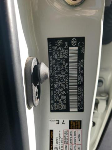 JTDKARFP2J3101376 - 2018 TOYOTA PRIUS PRIM 白色 照片 12