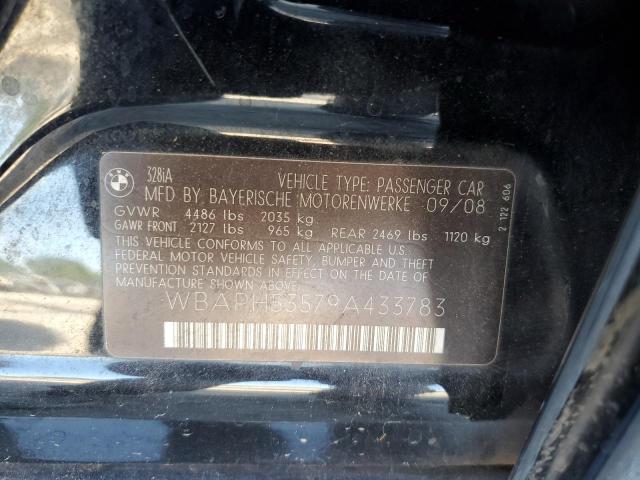 WBAPH53579A433783 - 2009 BMW 328 I SULEV BLACK photo 12