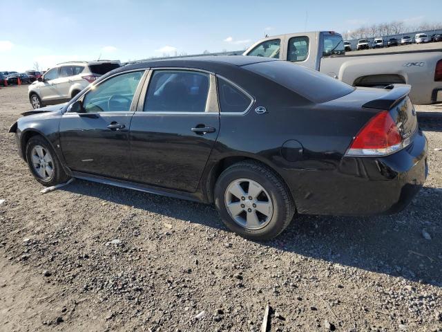 2G1WT57N791255819 - 2009 CHEVROLET IMPALA 1LT BLACK photo 2