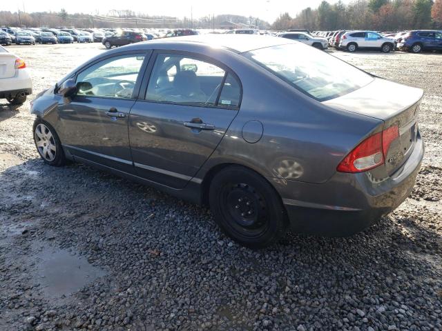 2HGFA16539H304966 - 2009 HONDA CIVIC LX GRAY photo 2