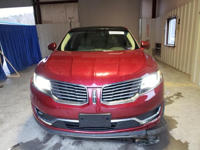 2LMPJ8LR6GBL35714 - 2016 LINCOLN MKX RESERVE RED photo 5