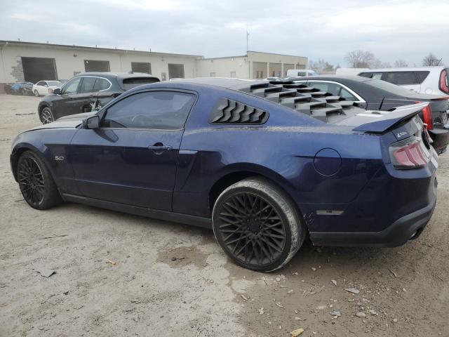 1ZVBP8CF6C5286895 - 2012 FORD MUSTANG GT BLUE photo 2