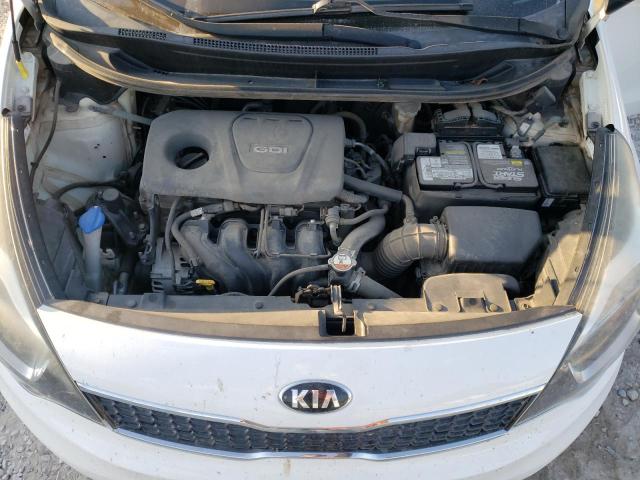 KNADN4A35G6663104 - 2016 KIA RIO EX WHITE photo 11