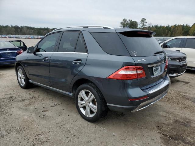 4JGDA5HBXCA034846 - 2012 MERCEDES-BENZ ML 350 4MATIC GRAY photo 2
