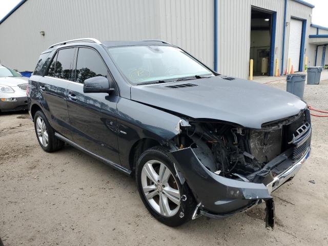 4JGDA5HBXCA034846 - 2012 MERCEDES-BENZ ML 350 4MATIC GRAY photo 4