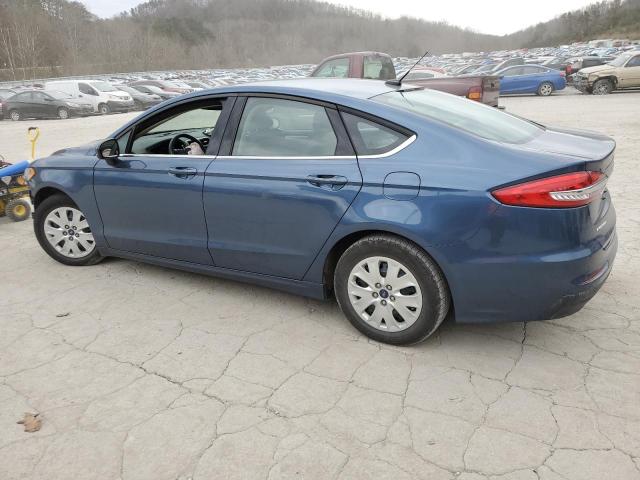 3FA6P0G78KR249406 - 2019 FORD FUSION S BLUE photo 2