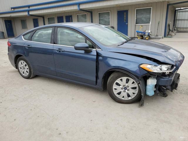 3FA6P0G78KR249406 - 2019 FORD FUSION S BLUE photo 4