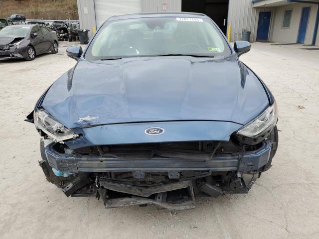 3FA6P0G78KR249406 - 2019 FORD FUSION S BLUE photo 5