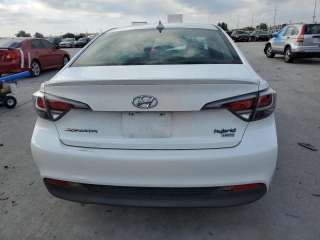 KMHE34L19GA015766 - 2016 HYUNDAI SONATA HYBRID WHITE photo 6