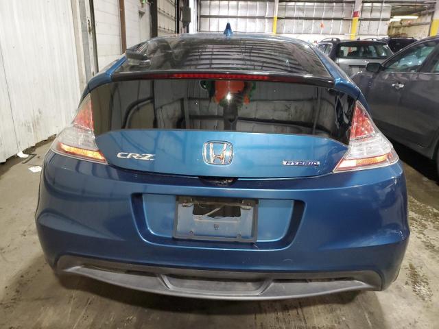 JHMZF1D63BS006102 - 2011 HONDA CR-Z EX BLUE photo 6