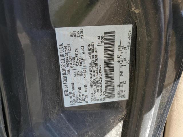 5LMRU27L2WLJ49422 - 1998 LINCOLN NAVIGATOR შავი ფოტო 12