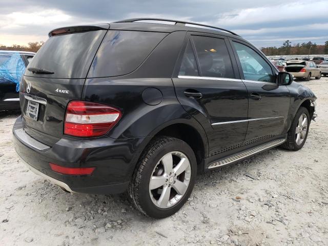 4JGBB8GB7AA613202 - 2010 MERCEDES-BENZ ML 350 4MATIC BLACK photo 3