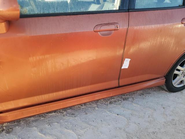 JHMGD38628S024795 - 2008 HONDA FIT SPORT ORANGE photo 12