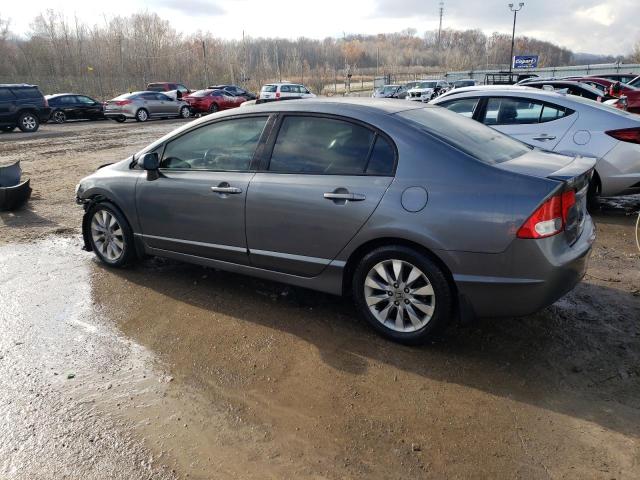 19XFA1F92AE000299 - 2010 HONDA CIVIC EXL ნაცრისფერი ფოტო 2