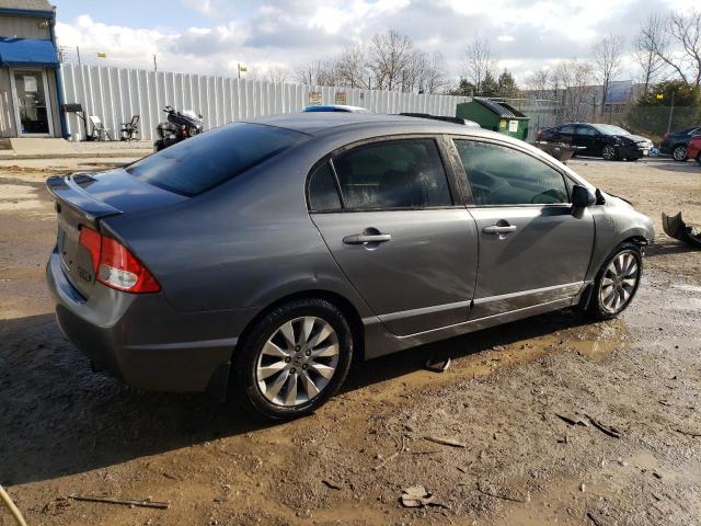 19XFA1F92AE000299 - 2010 HONDA CIVIC EXL ნაცრისფერი ფოტო 3