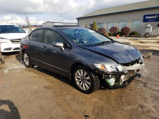 19XFA1F92AE000299 - 2010 HONDA CIVIC EXL ნაცრისფერი ფოტო 4