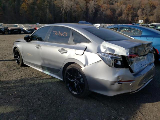 2HGFE2F58PH533943 - 2023 HONDA CIVIC SPORT SILVER photo 2