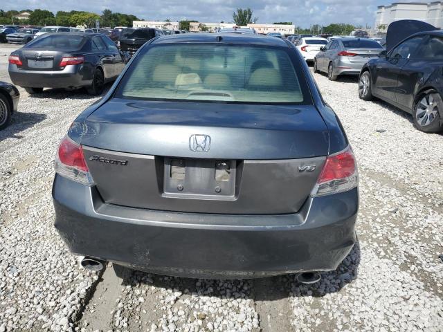 1HGCP36828A017610 - 2008 HONDA ACCORD EXL GRAY photo 6