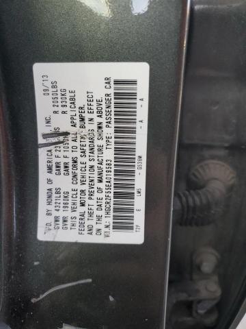 1HGCR2F55EA019583 - 2014 HONDA ACCORD SPORT GRAY photo 12