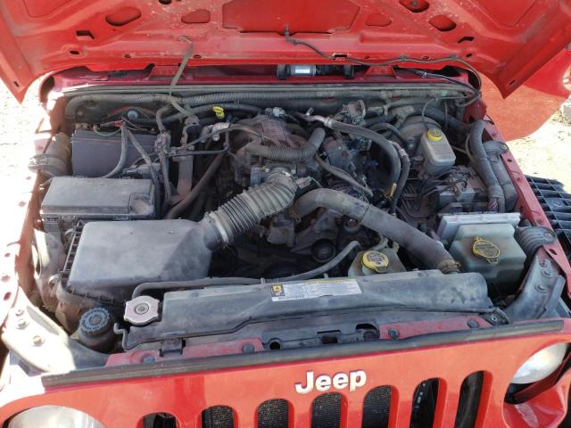 1J4BA3H1XAL167139 - 2010 JEEP WRANGLER U SPORT RED photo 12