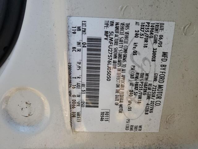 5LMFU27576LJ05050 - 2006 LINCOLN NAVIGATOR 奶油色 照片 13