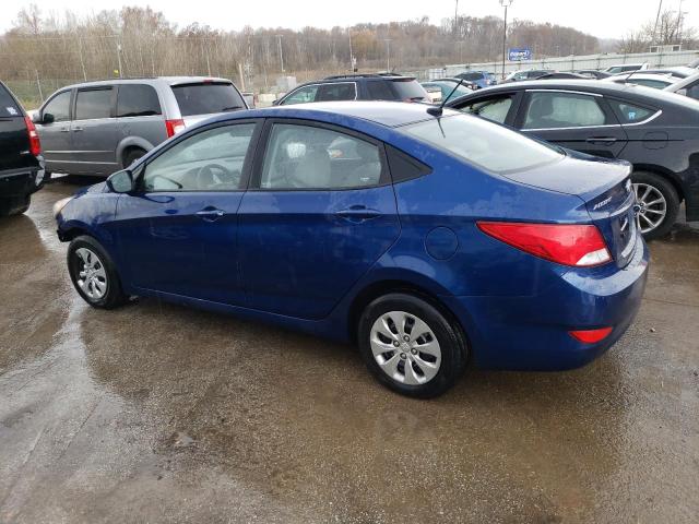 KMHCT4AE3GU008680 - 2016 HYUNDAI ACCENT SE BLUE photo 2