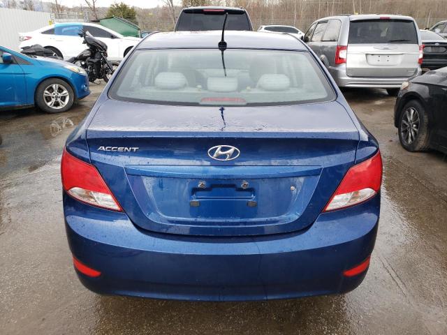 KMHCT4AE3GU008680 - 2016 HYUNDAI ACCENT SE BLUE photo 6