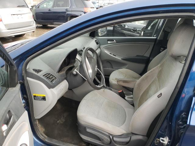 KMHCT4AE3GU008680 - 2016 HYUNDAI ACCENT SE BLUE photo 7