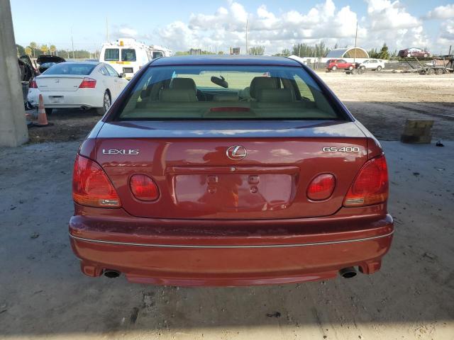 JT8BH68X7X0019045 - 1999 LEXUS GS 400 BURGUNDY photo 6