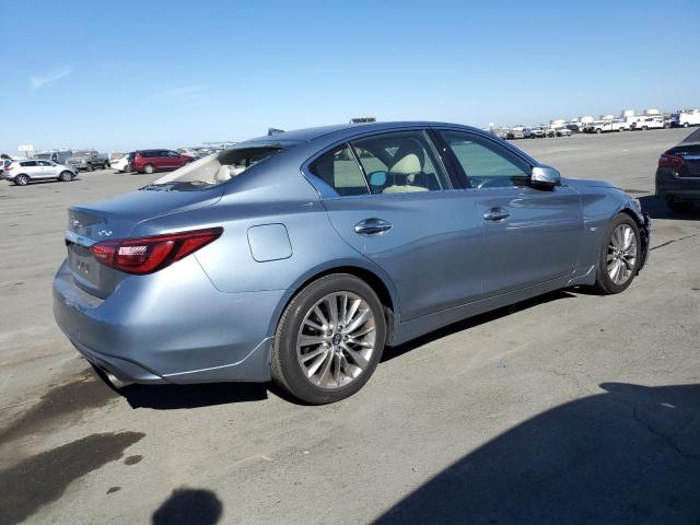 JN1EV7AP1JM352299 - 2018 INFINITI Q50 LUXE BLUE photo 3