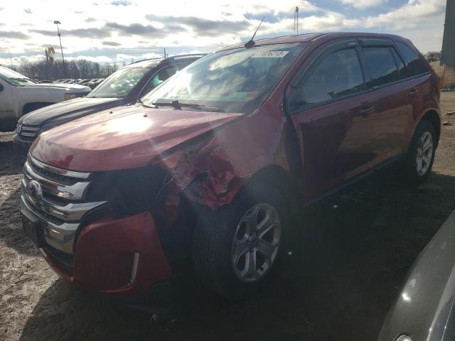 2FMDK4JC2EBA93486 - 2014 FORD EDGE SEL RED photo 1