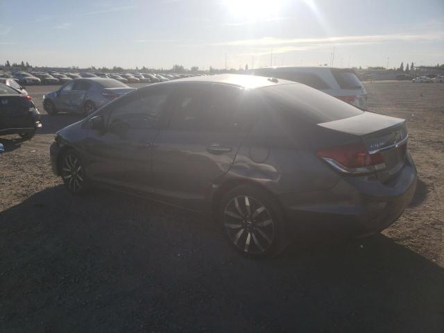 19XFB2F96FE258268 - 2015 HONDA CIVIC EXL ნაცრისფერი ფოტო 2