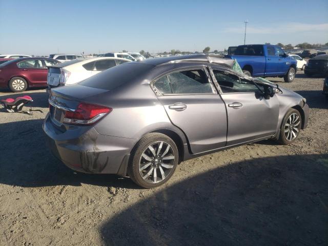 19XFB2F96FE258268 - 2015 HONDA CIVIC EXL ნაცრისფერი ფოტო 3