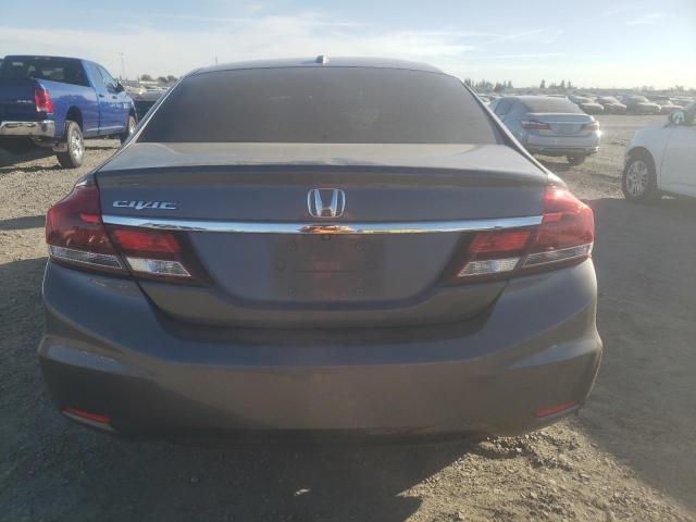 19XFB2F96FE258268 - 2015 HONDA CIVIC EXL ნაცრისფერი ფოტო 6