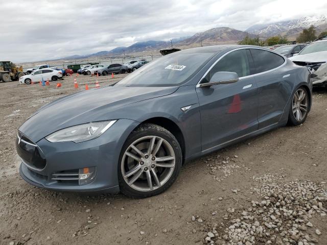 5YJSA1AG0DFP03953 - 2013 TESLA MODEL S GRAY photo 1